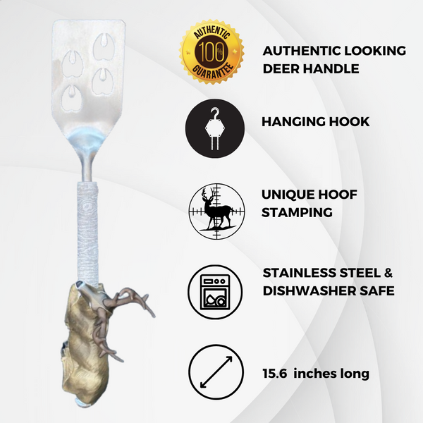 Deer BBQ Spatula with Bottle Opener (8ct Display)