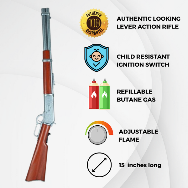 Lever Action Rifle BBQ Lighter (16ct Display)