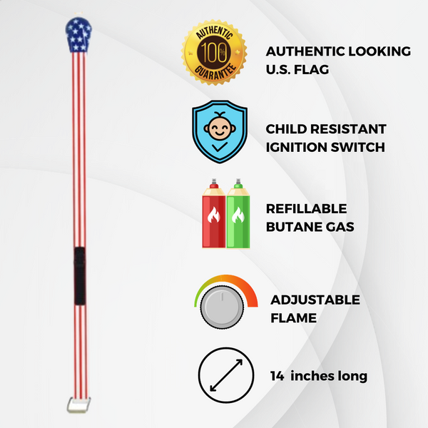 Patriotic Match BBQ Lighter (20ct Display)