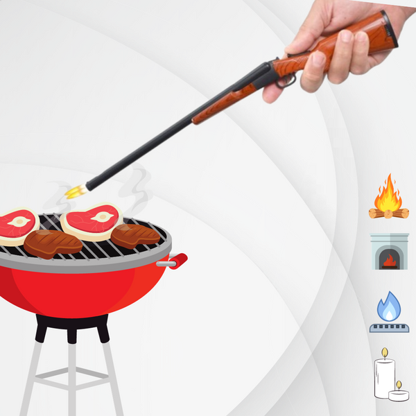 Double Barrel Shotgun BBQ Lighter (18ct Display)