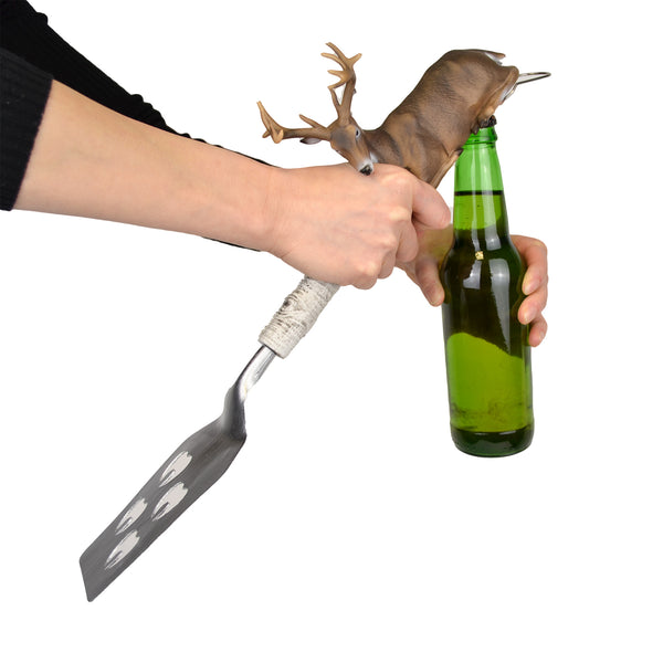 Deer BBQ Spatula with Bottle Opener (8ct Display)