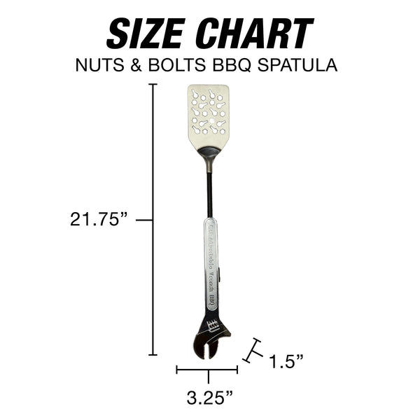 Nuts & Bolts BBQ Spatula – Grill Tool with Bottle Opener & Hanging Hook