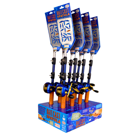 Bait Cast Fishing Pole BBQ Spatula (8ct Display)