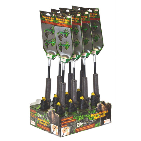 Bear-B-Que BBQ Spatula with Bottle Opener and Hanging Hook (8ct Display)