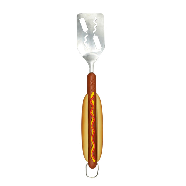 Hot Dog BBQ Spatula with Bottle Opener and Hanging Hook (8ct Display)