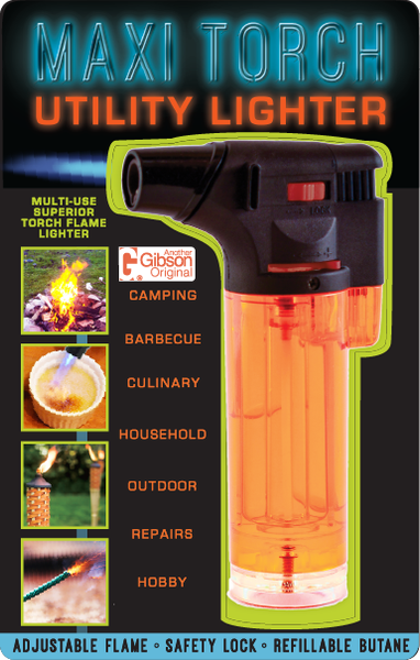 Maxi Torch Utility Lighter – Refillable Multi-Purpose Flame for BBQ & Home Use