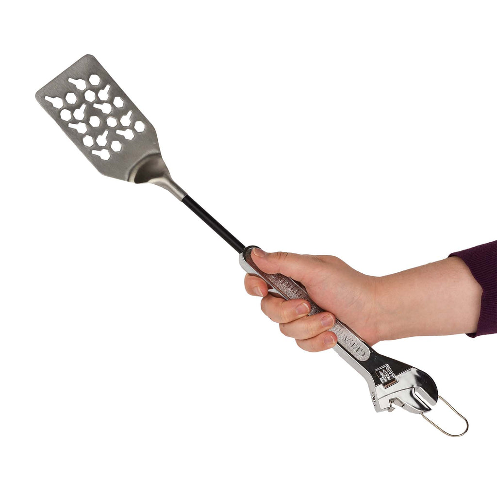Nuts & Bolts BBQ Spatula – Grill Tool with Bottle Opener & Hanging Hook