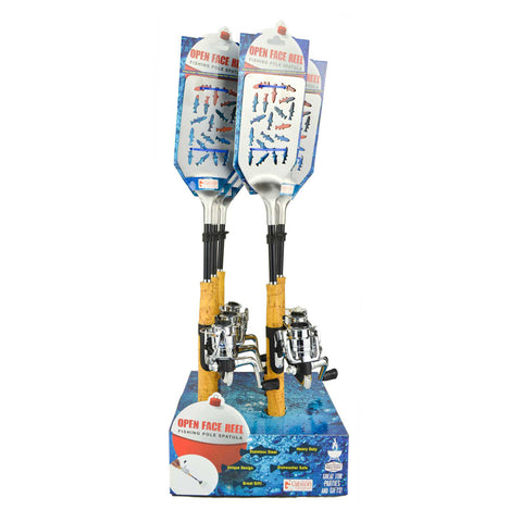 Are you looking for a unique gift? Make grilling fun with the Open Face Fishing Pole Barbeque Spatula! The Open Face Fishing Pole Barbeque Spatula is perfect for that hard-to-buy-for person in your life. The realistic Open Face Fishing Pole Barbeque Spatula even has a bobbing spinner wheel and fish shaped die cuts in the metal spatula. Makes a great gift for the avid fisher in the family or your favorite grilling enthusiast. This will quickly become your new favorite grilling tool!