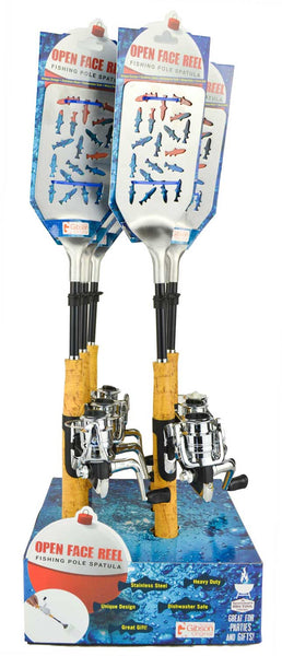 Open Face Fishing Pole BBQ Spatula (6ct Display)
