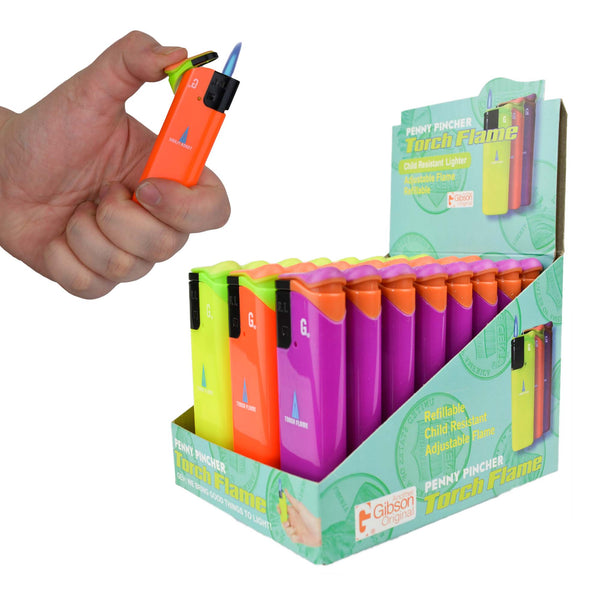 Penny Pincher Torch Flame Lighter (24ct Display)
