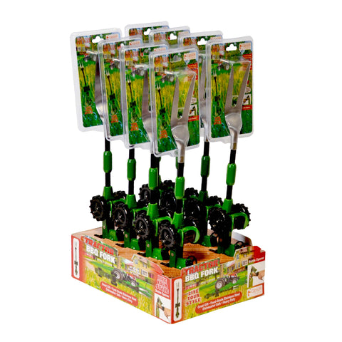 Tractor BBQ Fork - Green (8ct Display)