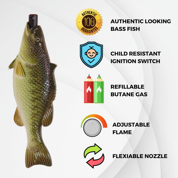 Fish Multipurpose BBQ Lighter (16ct Display)