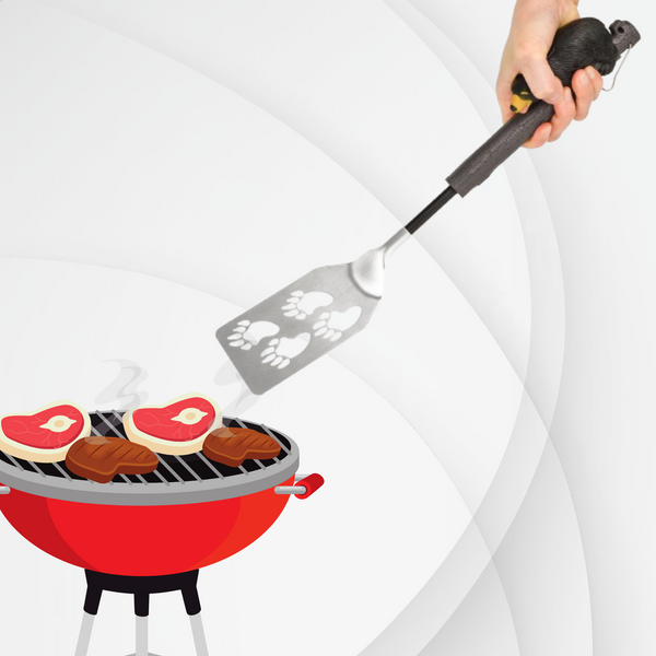Bear-B-Que BBQ Spatula with Bottle Opener and Hanging Hook (8ct Display)