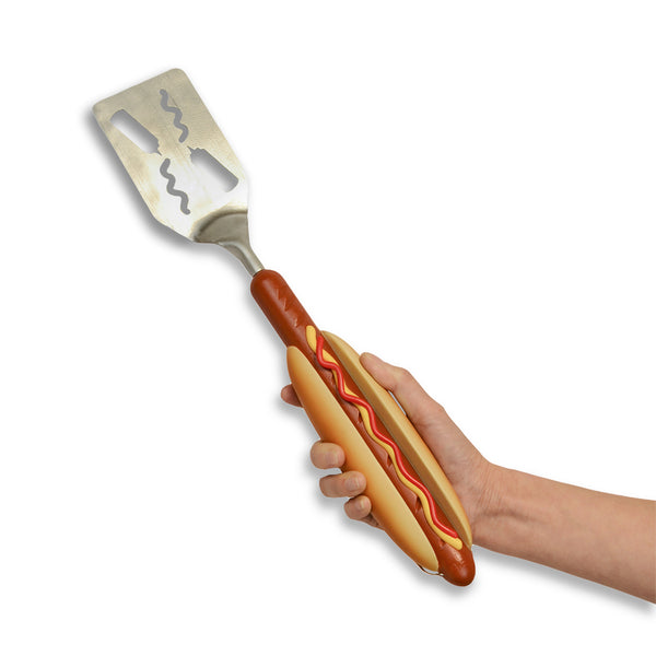 Hot Dog BBQ Spatula with Bottle Opener and Hanging Hook (8ct Display)