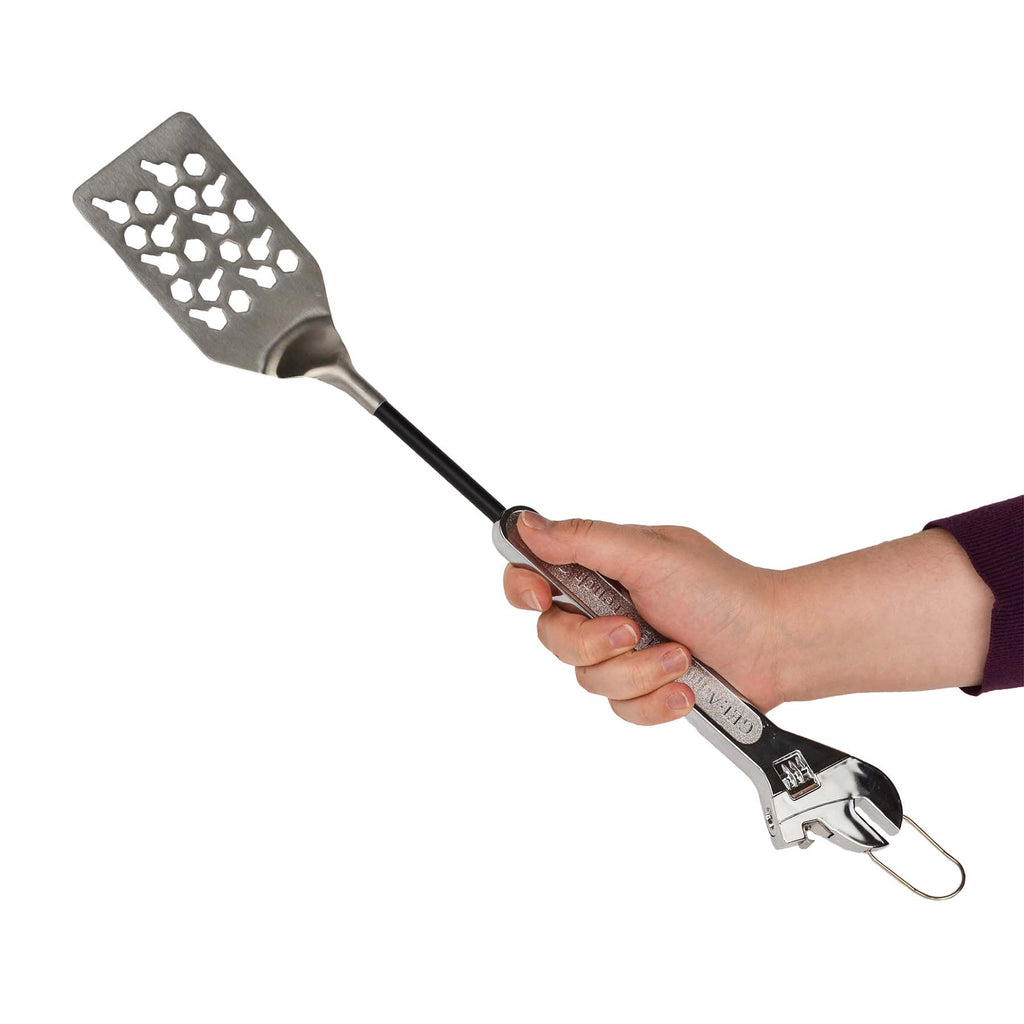 Nuts & Bolts BBQ Spatula with Bottle Opener and Hanging Hook (8ct Display)