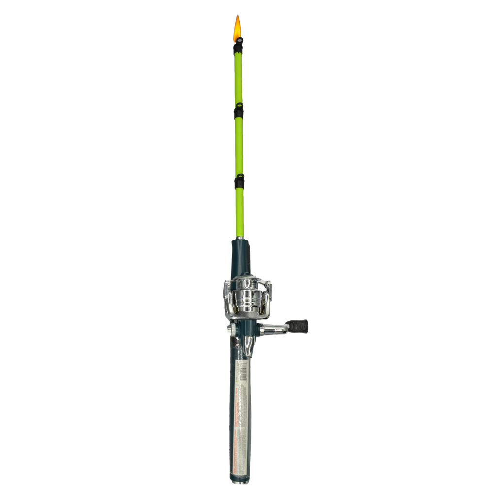 Open Face Fishing Pole BBQ Lighter - Assorted Colors (16ct Display)